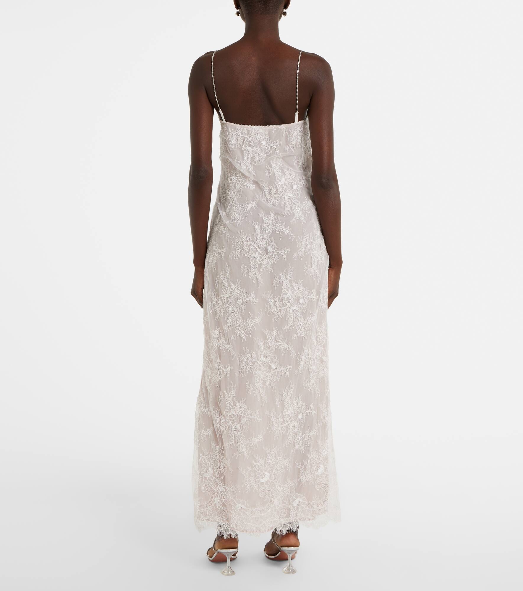 Rebrode embellished lace maxi dress - 3