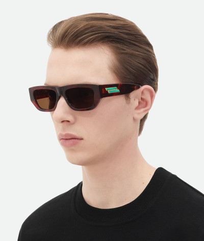 Bottega Veneta Bolt Recycled Acetate Rectangular Sunglasses outlook