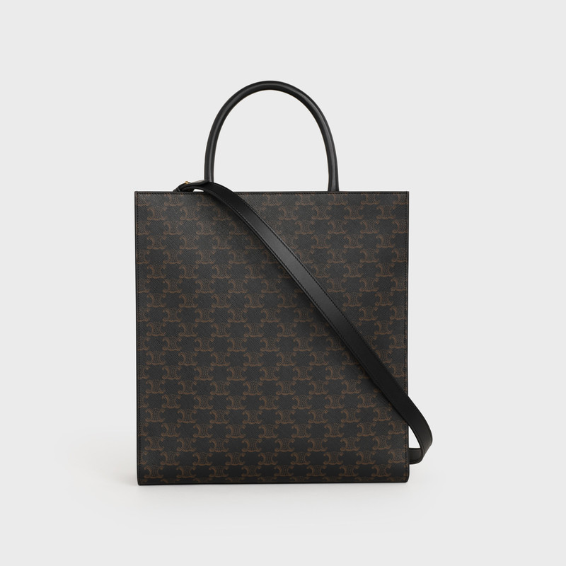 Medium Vertical Cabas in Triomphe Canvas with Celine Print 3