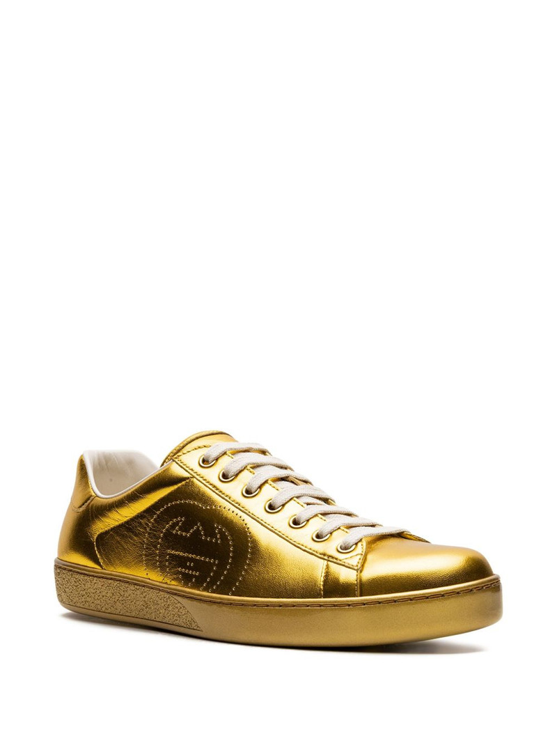 GUCCI Men's metallic Ace sneaker outlook