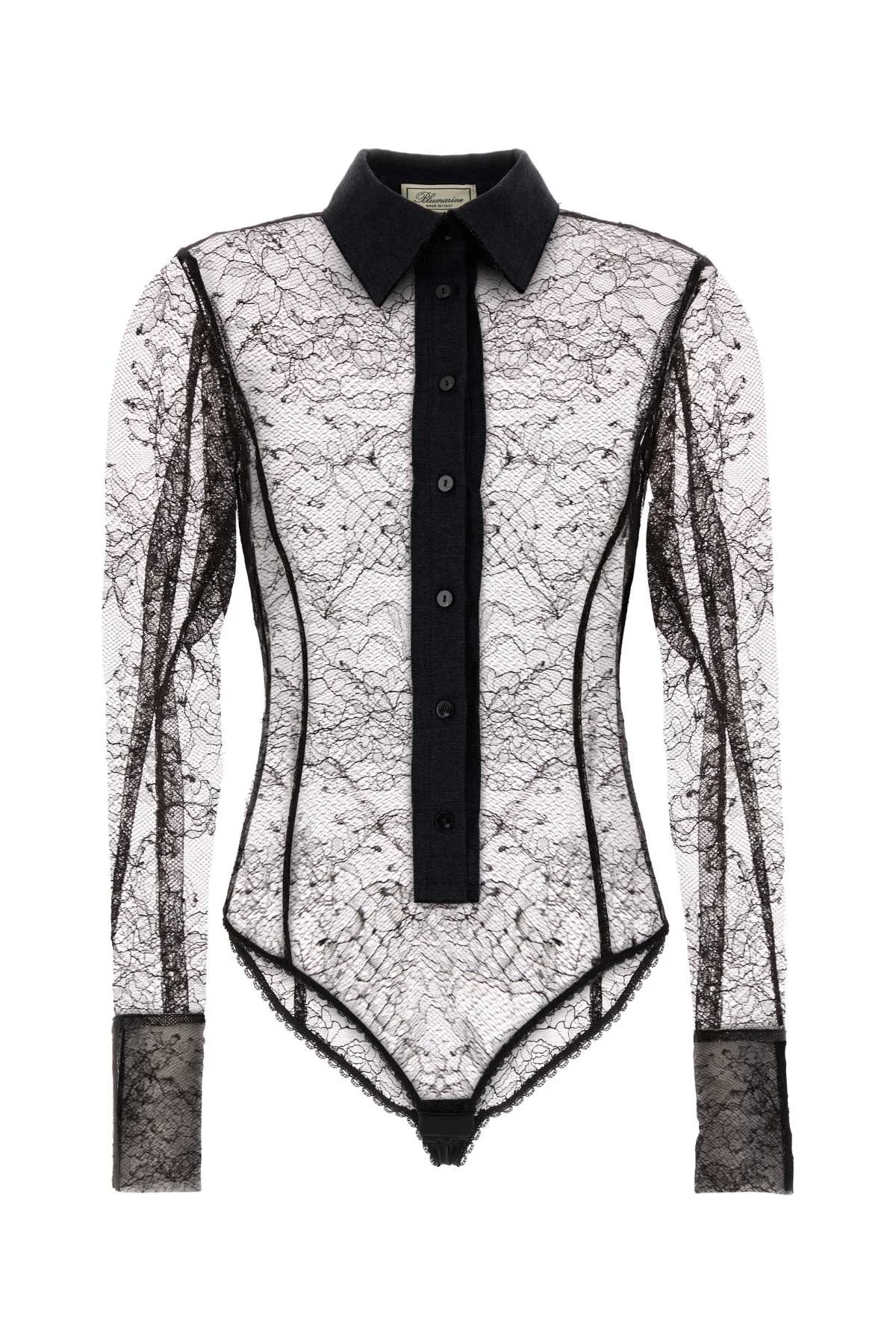 Blumarine Women Black Lace Bodysuit - 1