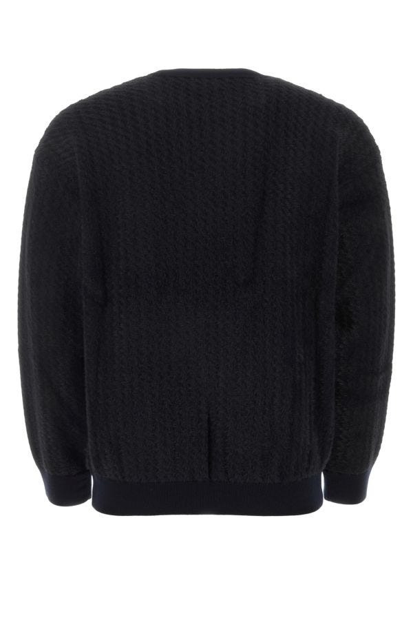 Giorgio Armani Man Black Wool Blend Sweater - 2