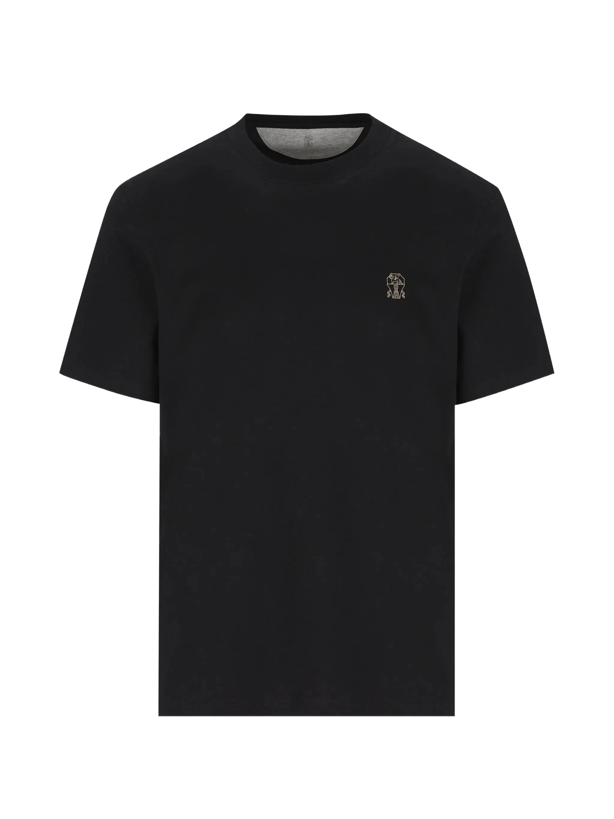 Brunello Cucinelli Logo-embroidered T-shirt - 1