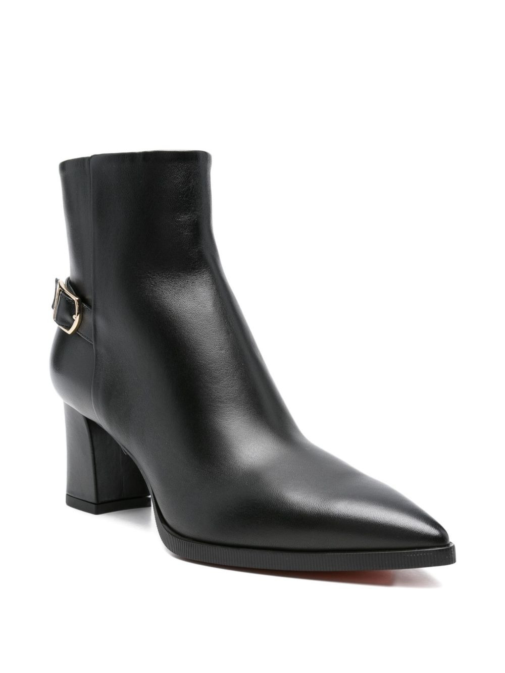 70mm buckle-detail pointed-toe boots - 2