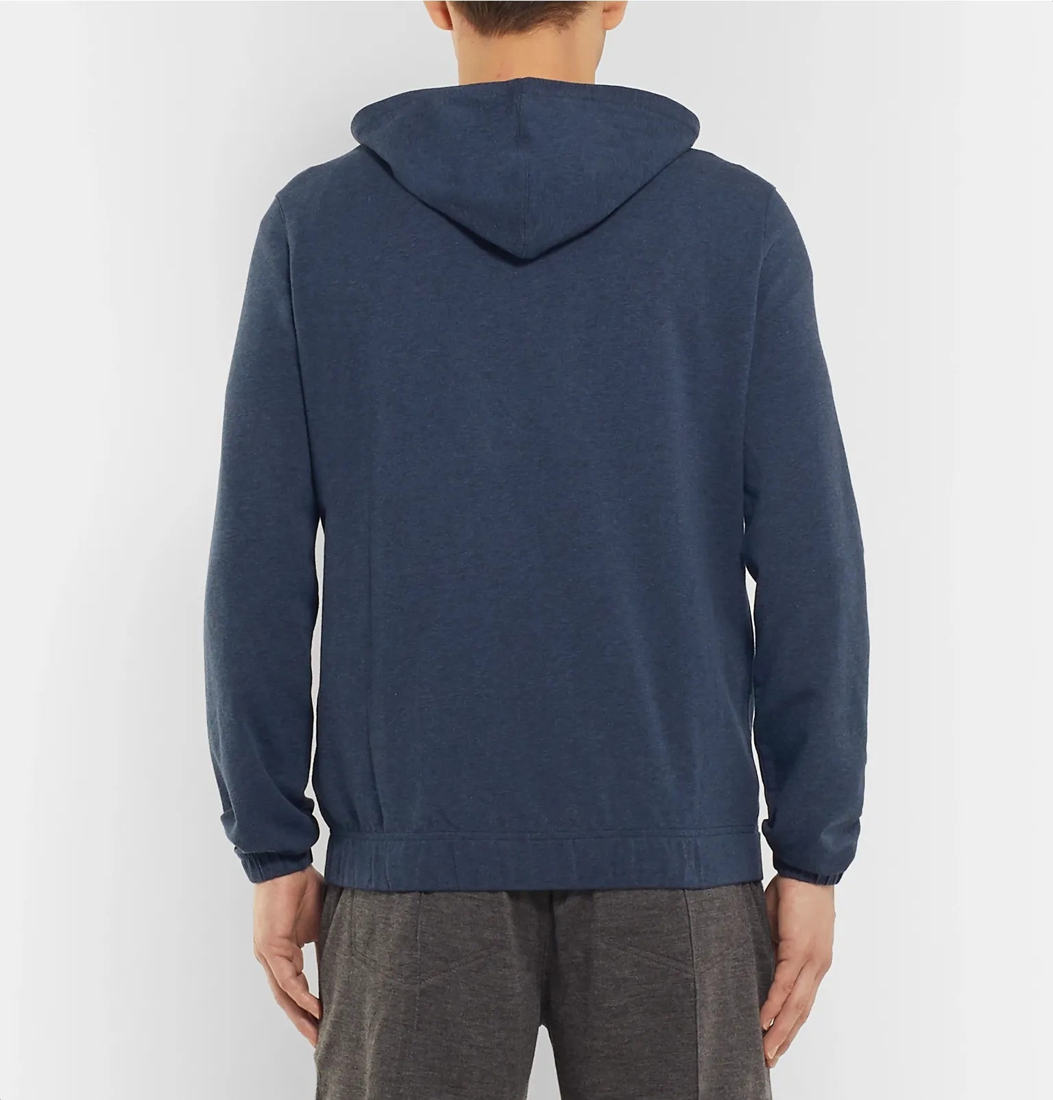 Loopback Stretch-Cotton Jersey Zip-Up Hoodie - 11