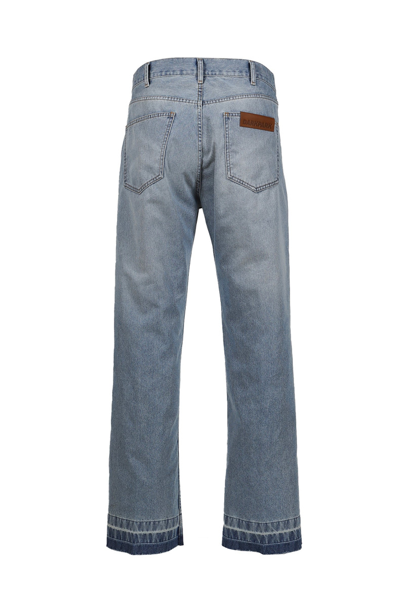 DARKPARK EDI - NYLON INFUSED CREASED STRAIGHT-LEG DENIM / MIAMI LIGHT outlook