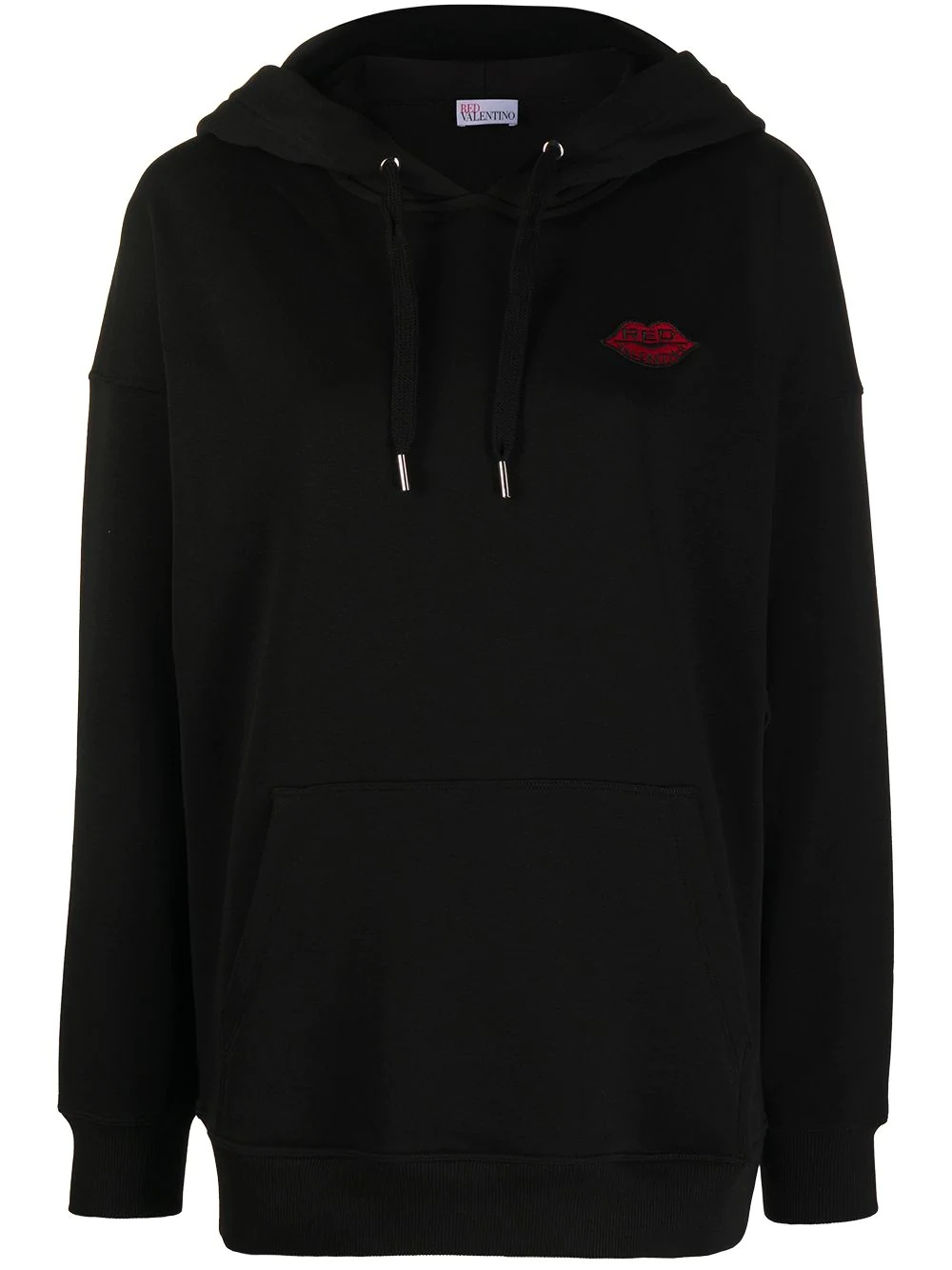 lips-embroidered hoodie - 1