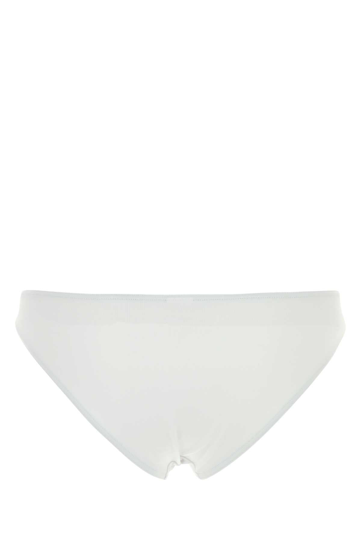 Eres Women White Stretch Nylon Bikini Bottom - 2