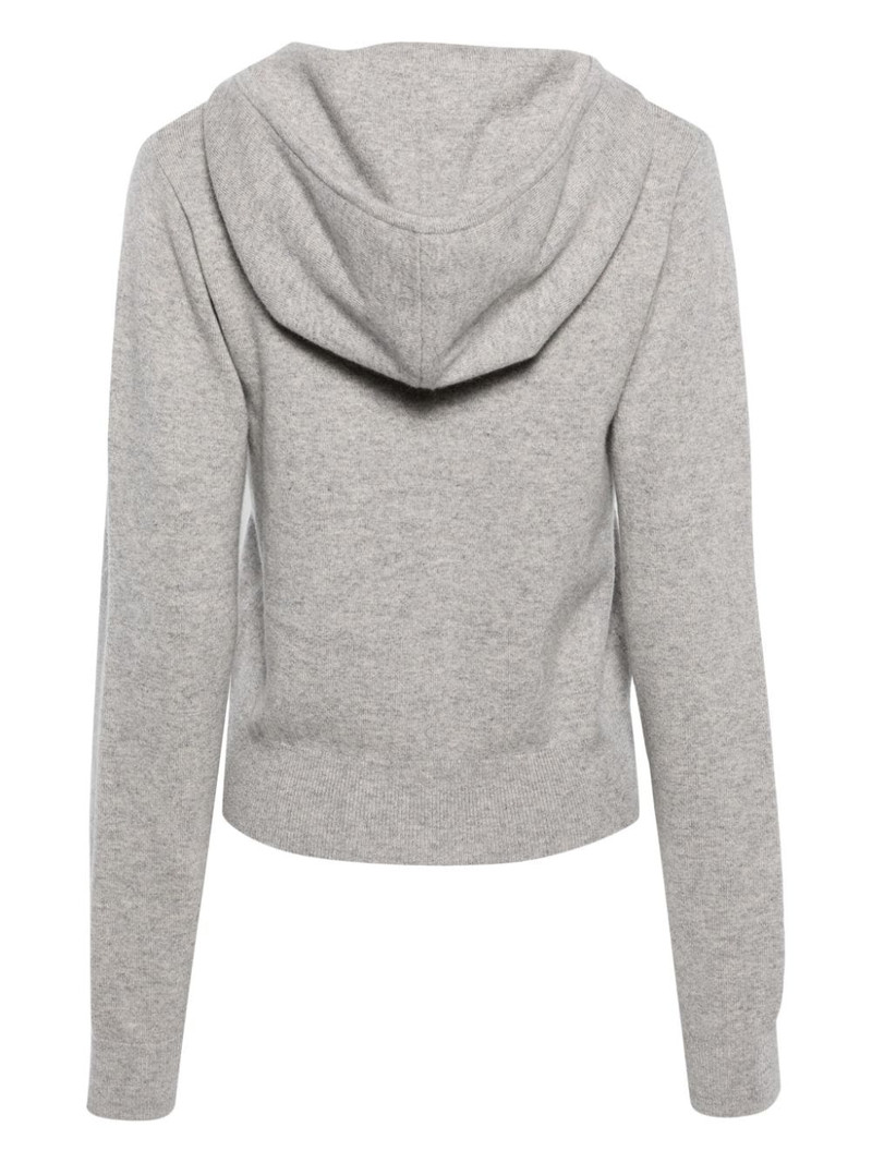extreme cashmere hooded zip-up cardigan outlook