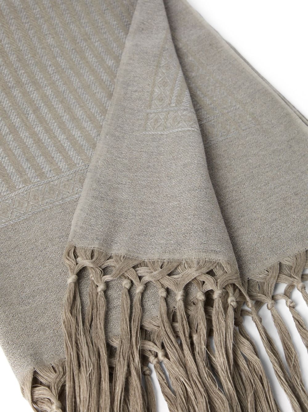 fringe-detail beach towel - 2