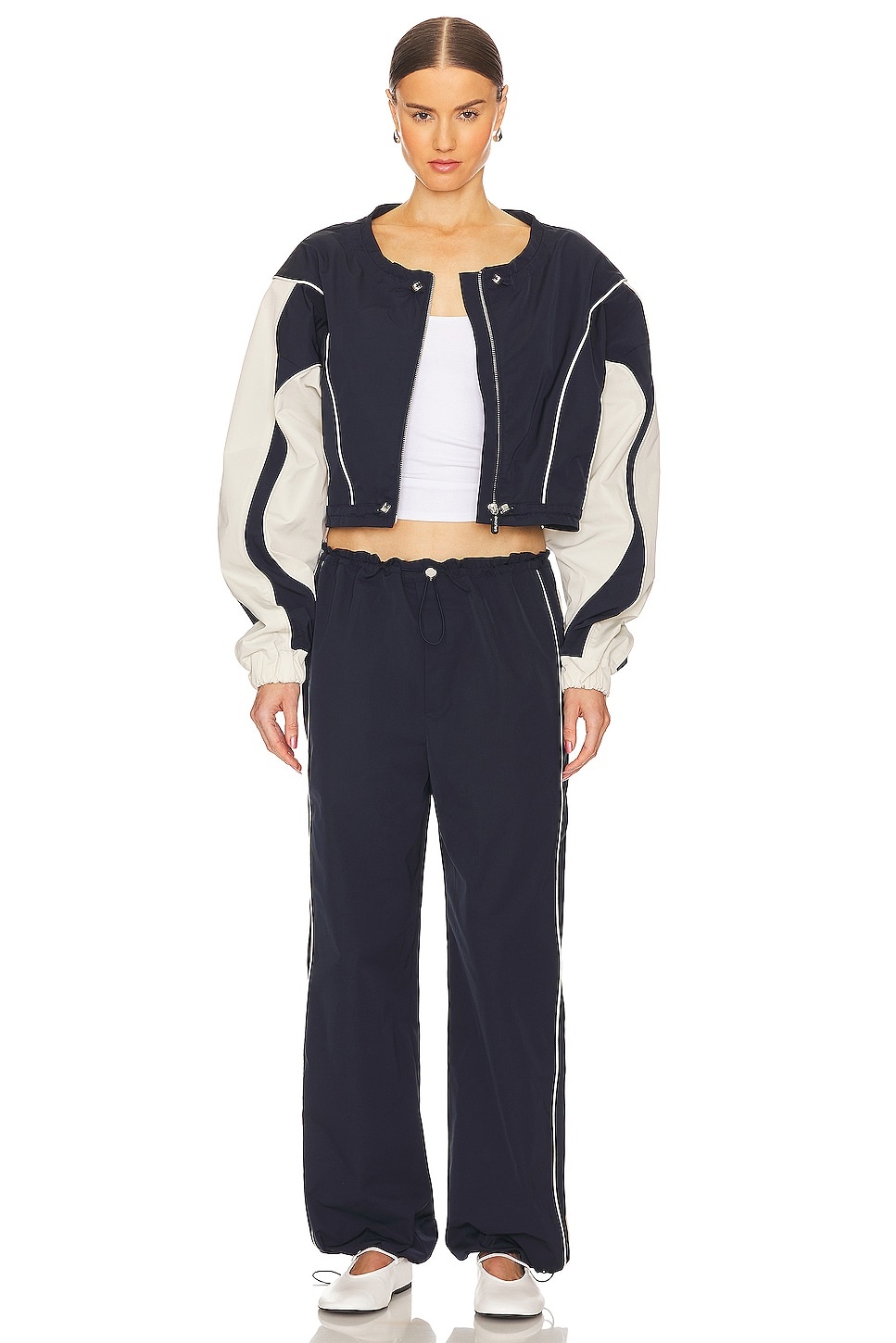 Cinched Waist Wide Leg Pant - 5