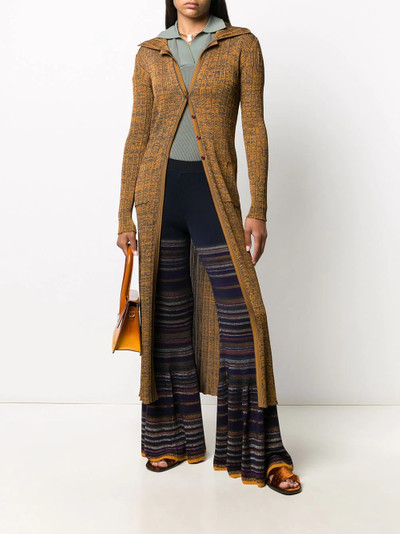 Missoni long splayed collar cardigan outlook