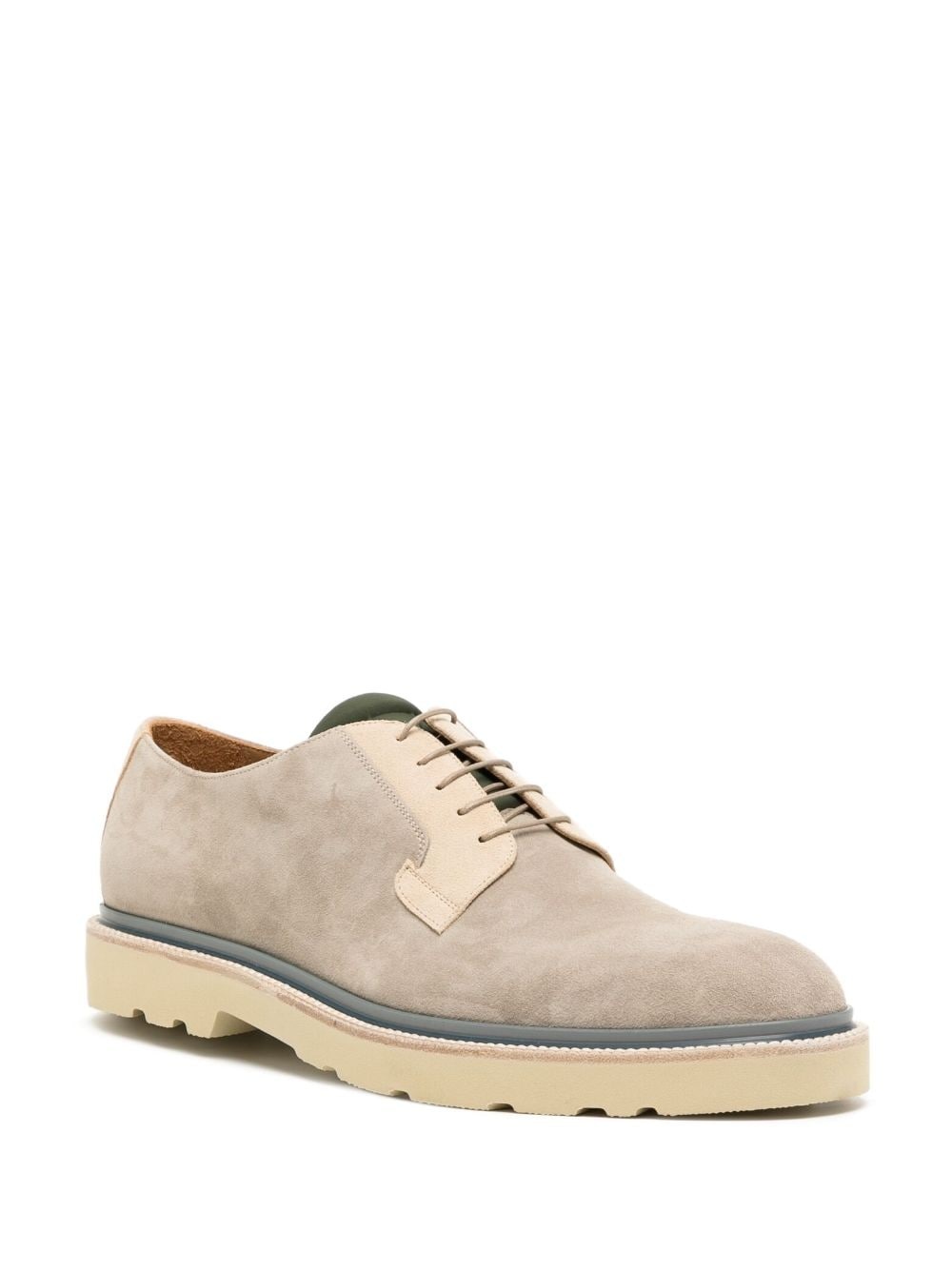 calf leather derby shoes - 2