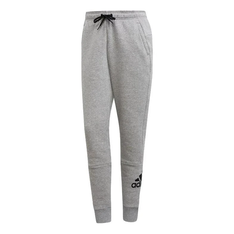 (WMNS) adidas Sportswear Badge Of Sport Sweat Pants 'Grey' DX7966 - 1