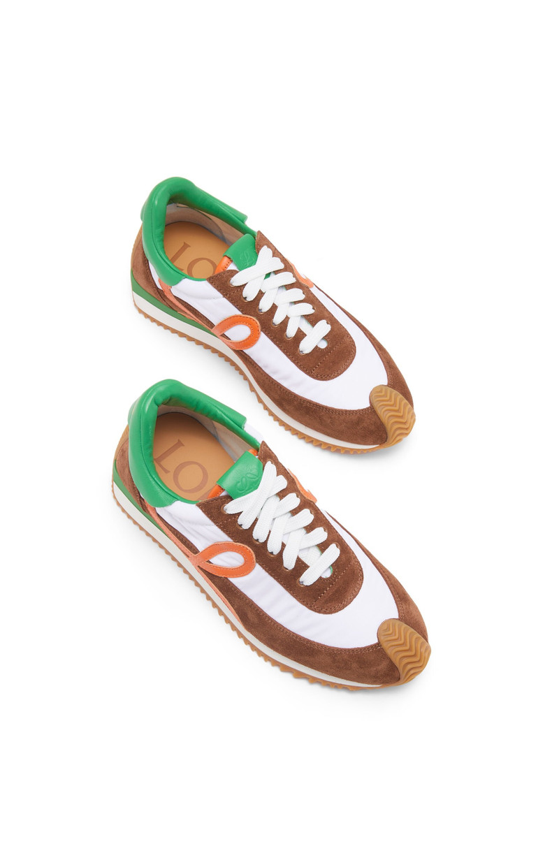 Flow Runner in nylon and suede 4