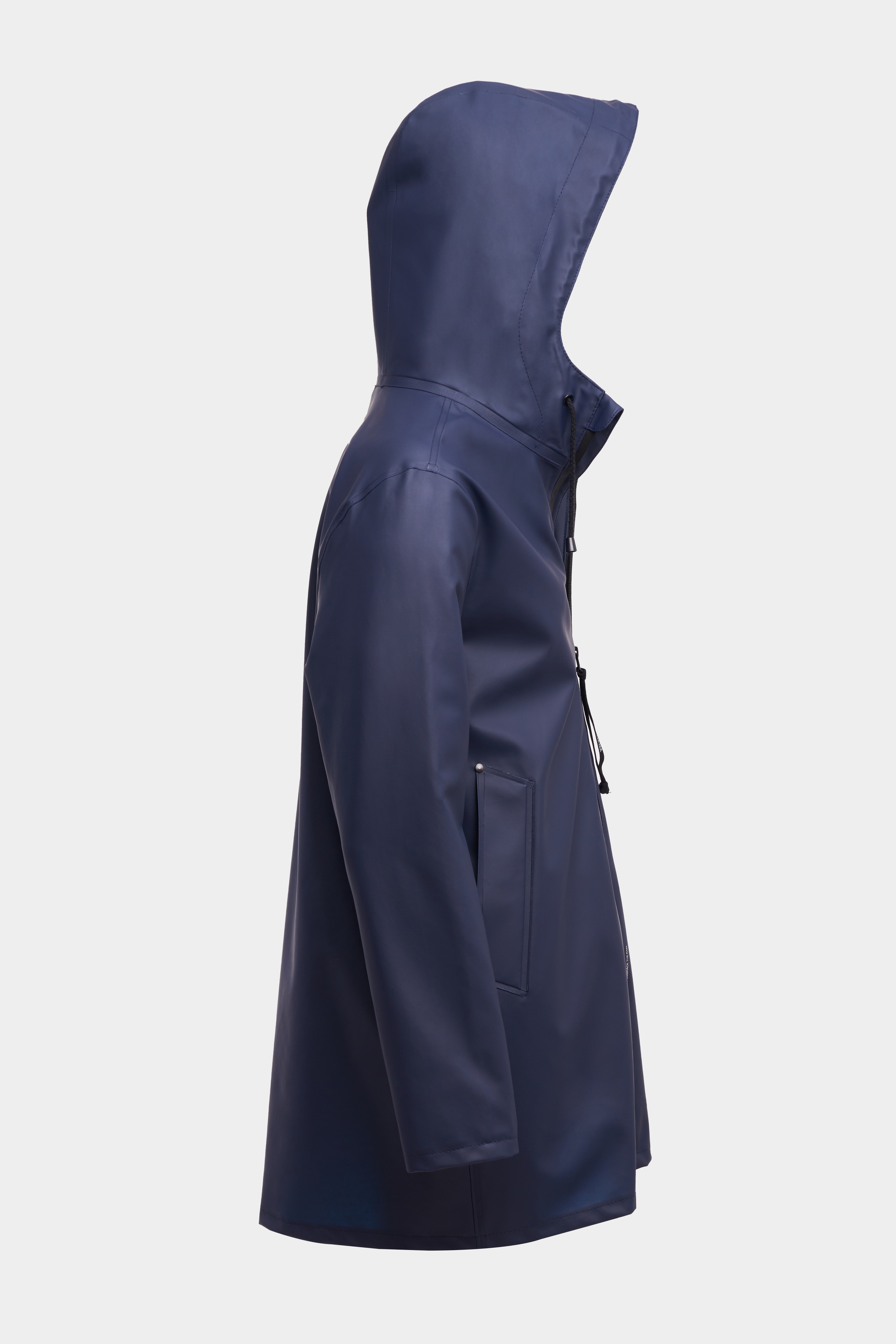 Stockholm Lightweight Zip Raincoat Navy - 5