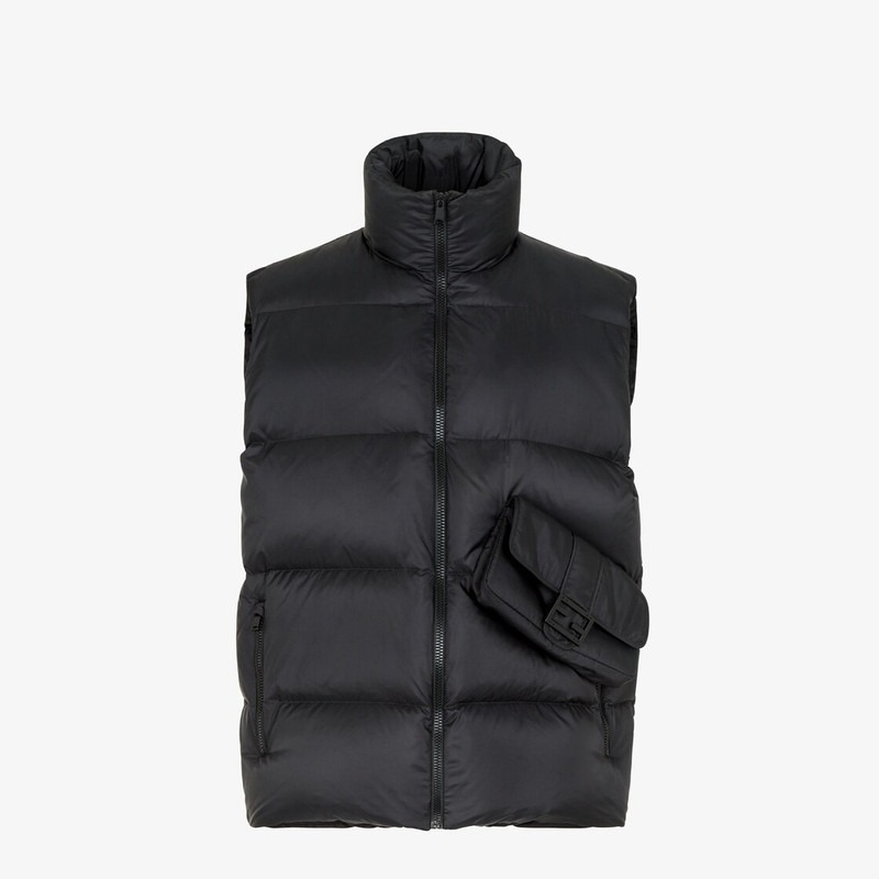 Black nylon vest 1