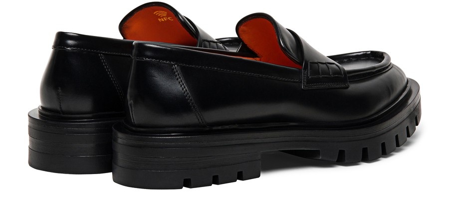 Leather penny loafers - 3