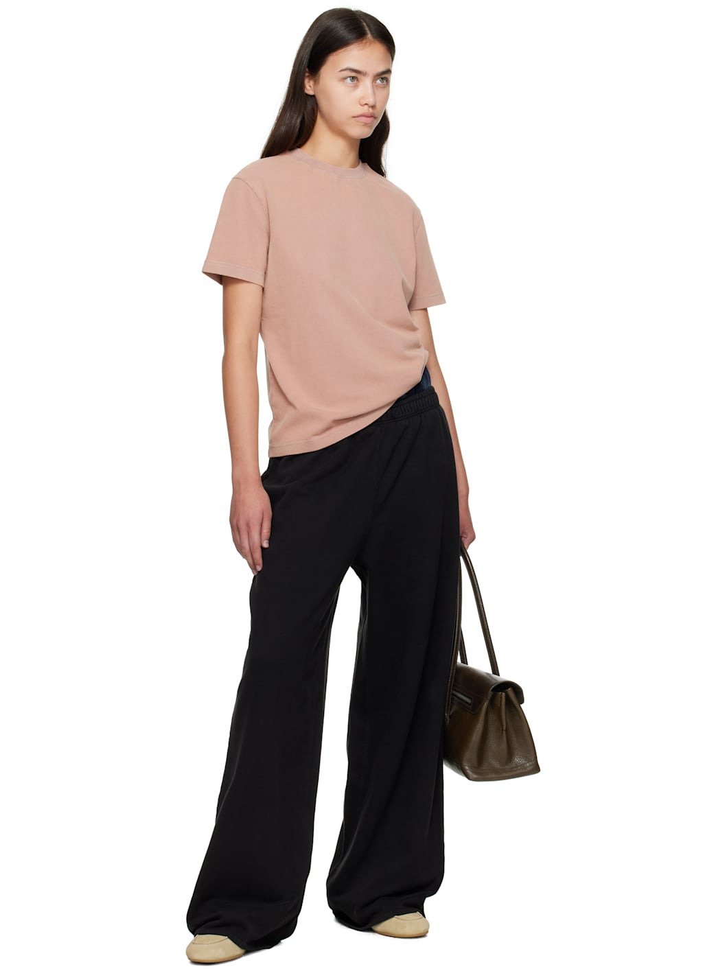Pink Cotton Crewneck T-shirt - 5