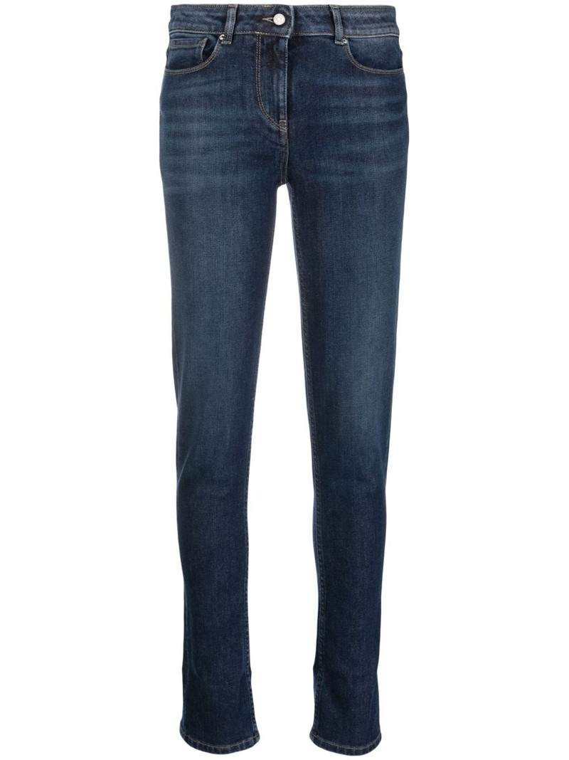 mid-rise slim-cut jeans 1