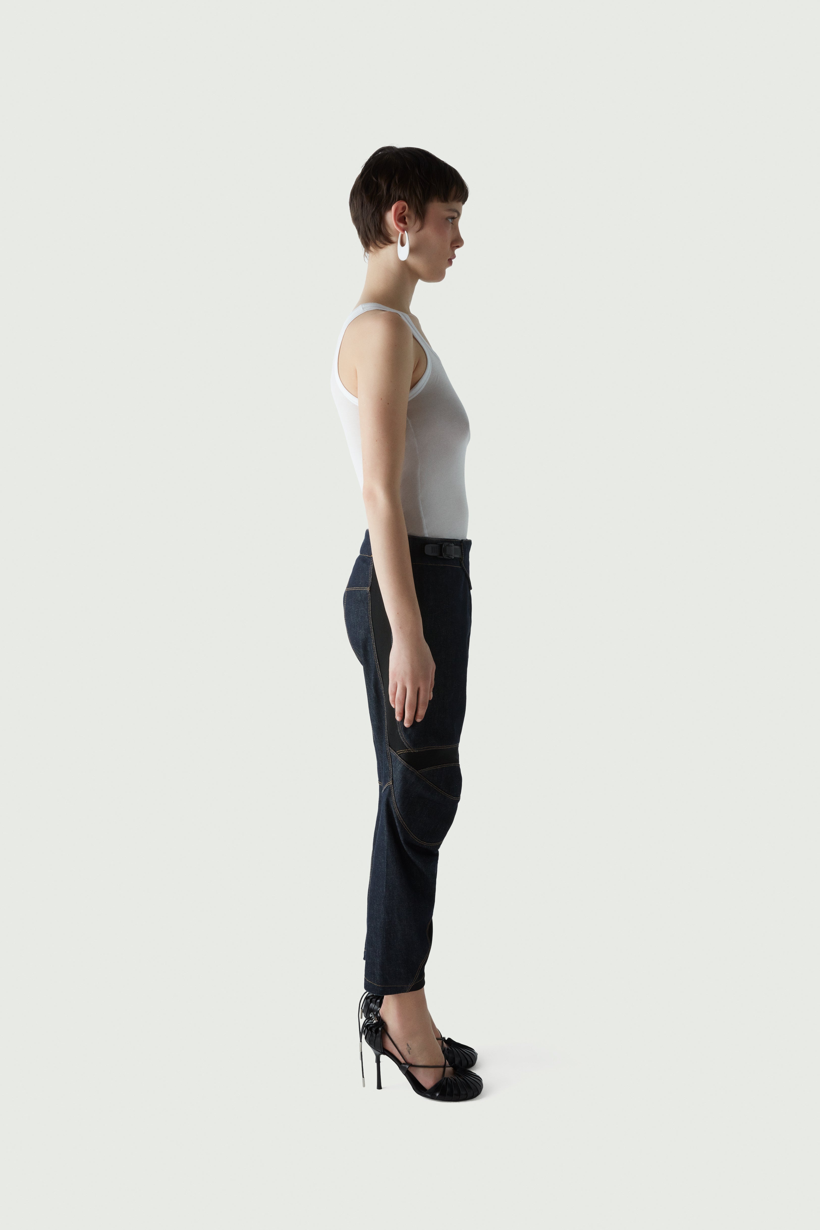 Denim Racing Trousers - 3