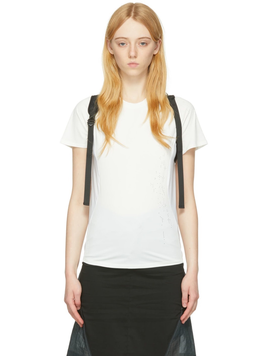 White Polyester T-Shirt - 1