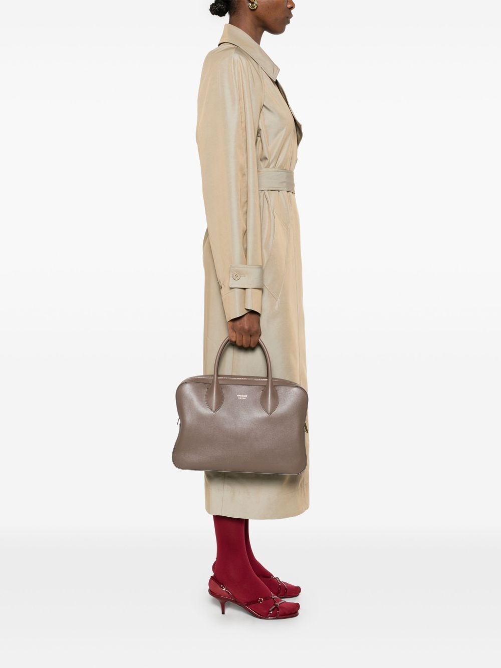 leather tote bag - 2