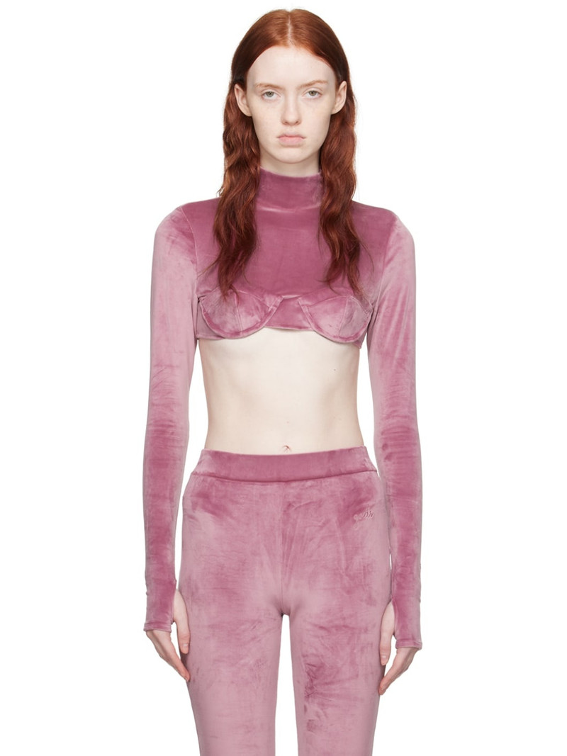 Purple Cropped Turtleneck 1