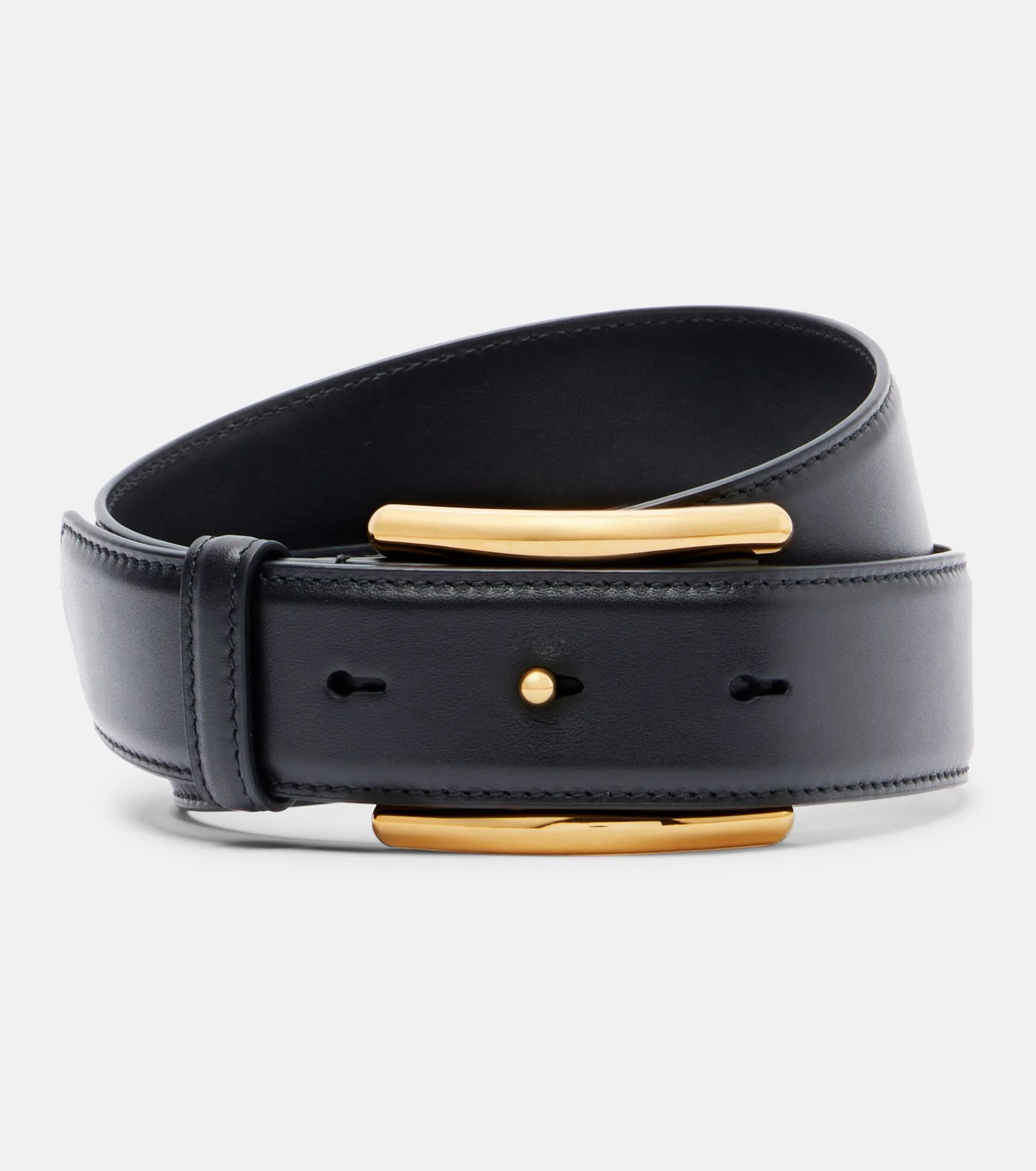Curve leather belt - 1