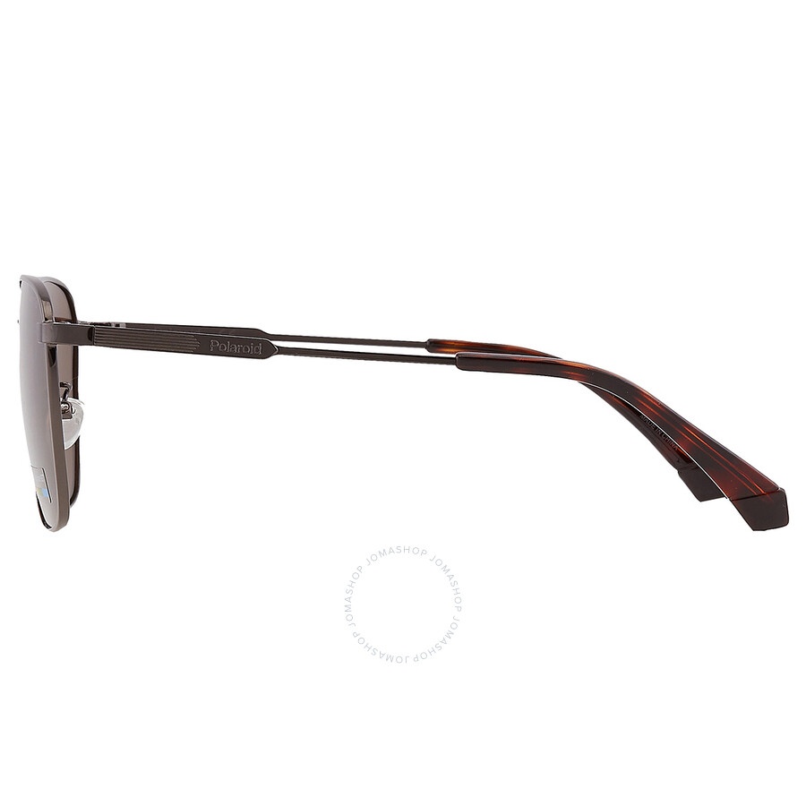 Polaroid - Polaroid Polarized Bronze Square Men's Sunglasses PLD 4120/G/S/X 0KJ1/SP 59 - 4