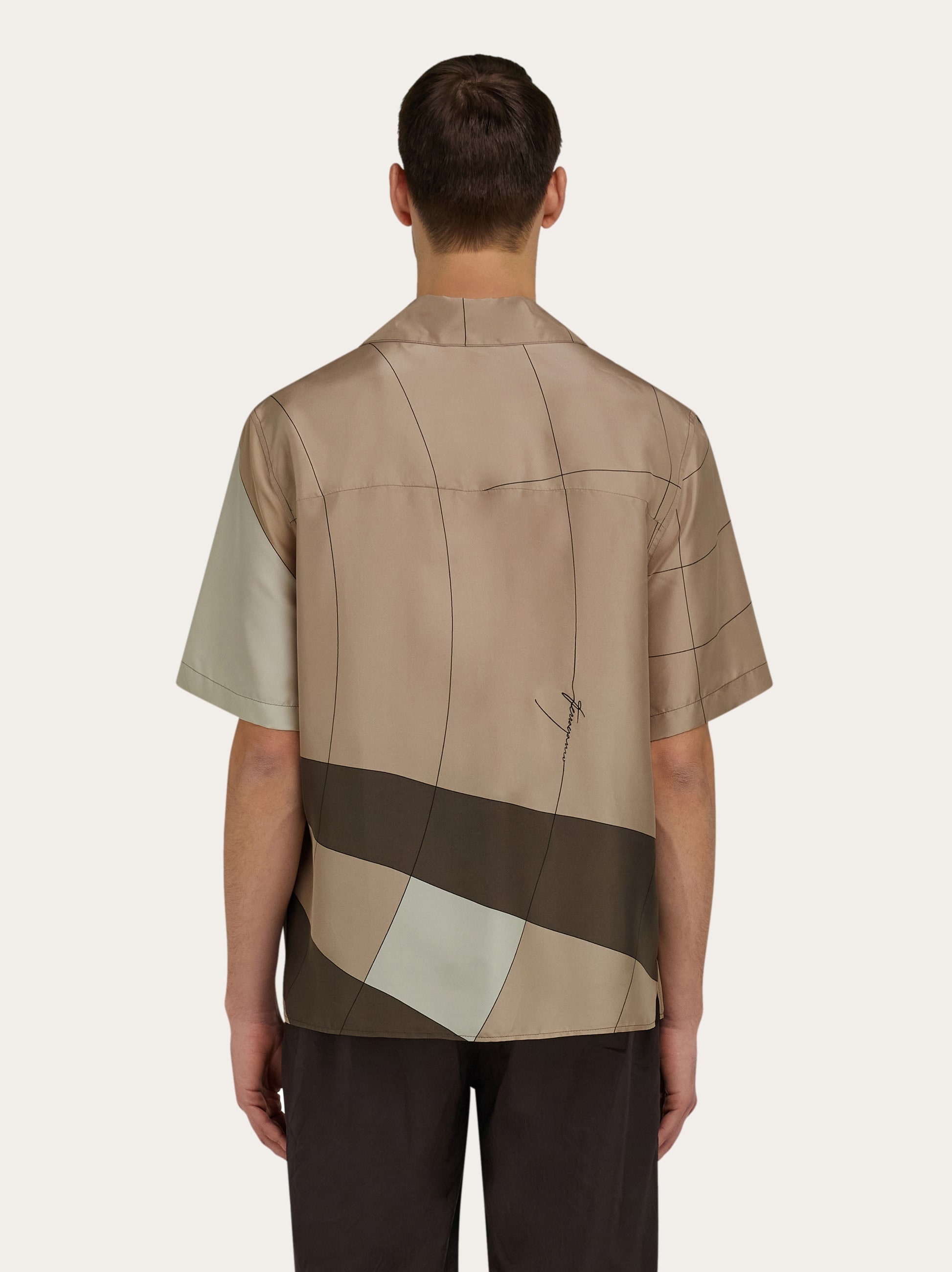 Printed silk shirt - 3