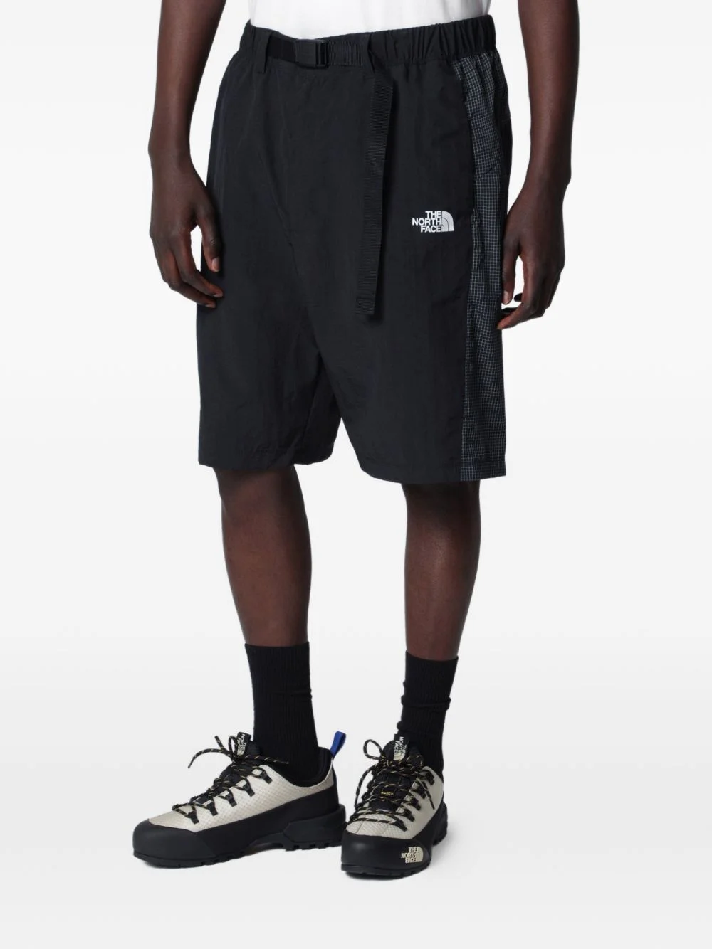 pocket grid-pattern shorts - 1
