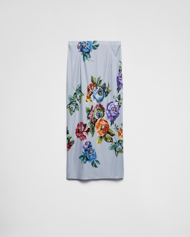 Printed organzine skirt 1