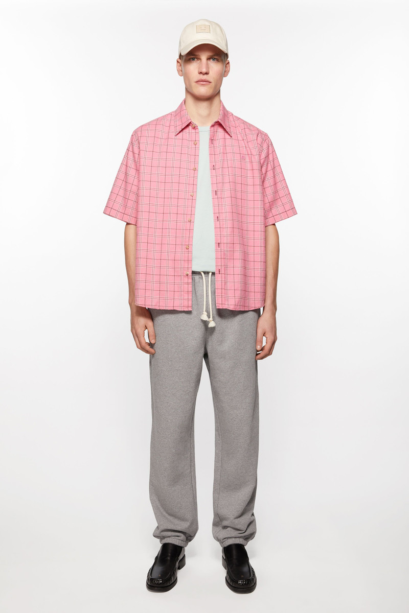 Acne Studios Cotton sweatpants - Light Grey Melange outlook