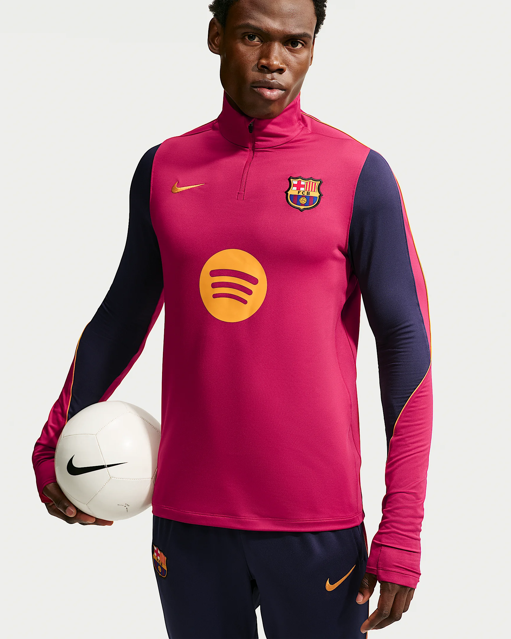 FC Barcelona Strike Men's Nike Dri-FIT Soccer Knit Drill Top - 1
