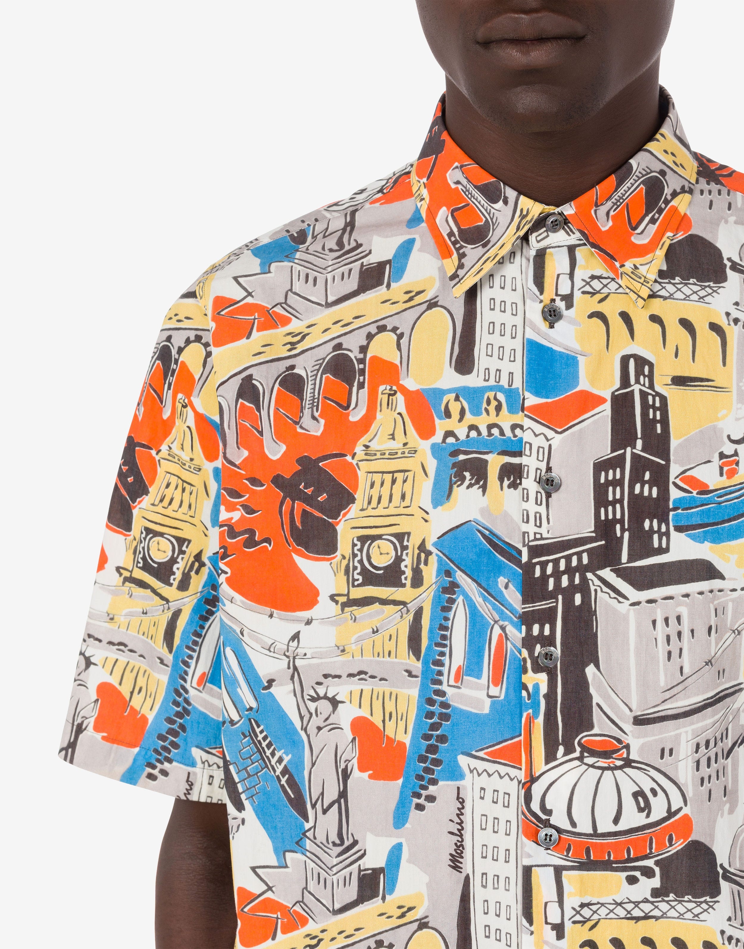 CITY PRINT NYLON SHIRT - 4