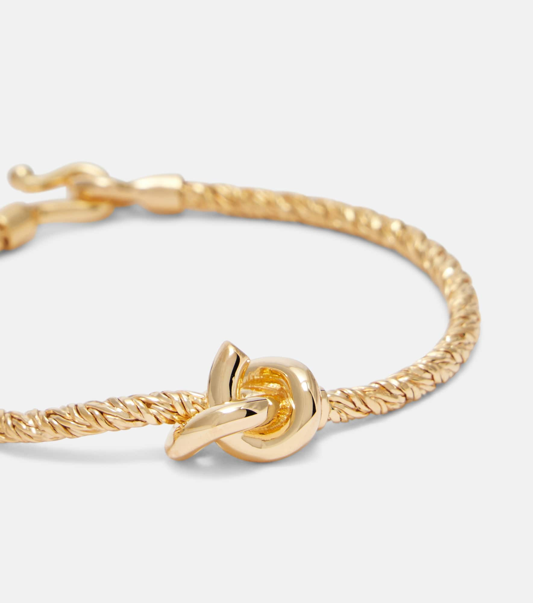 Knot gold-plated sterling silver bracelet - 2