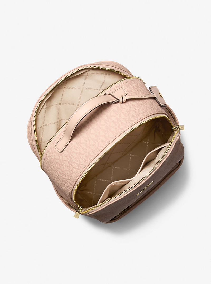 MICHAEL KORS Sable Large Signature Logo Backpack outlook