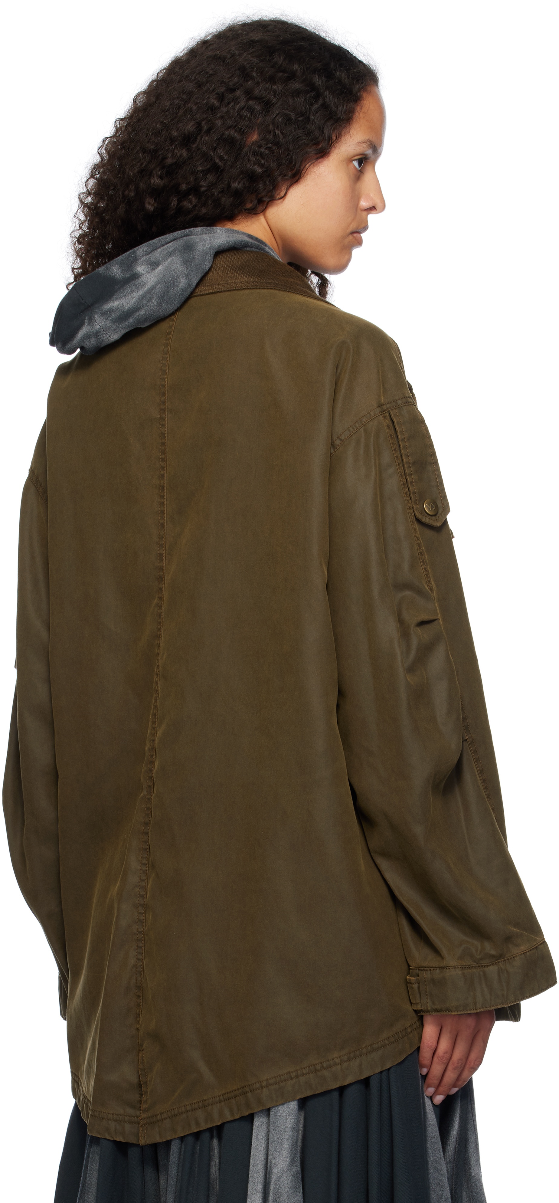 ★送料・関税込★OPEN YY★CARGO POCKET FIELD JACKET★BROWN★ OPEN YY Brown Cargo Pocket Field Jacket | REVERSIBLE