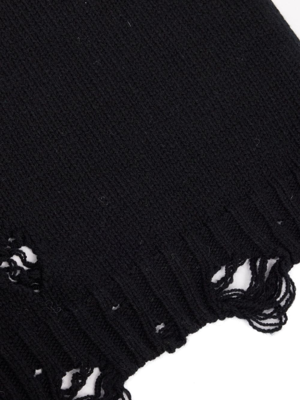 Numbers-motif virgin wool scarf - 3