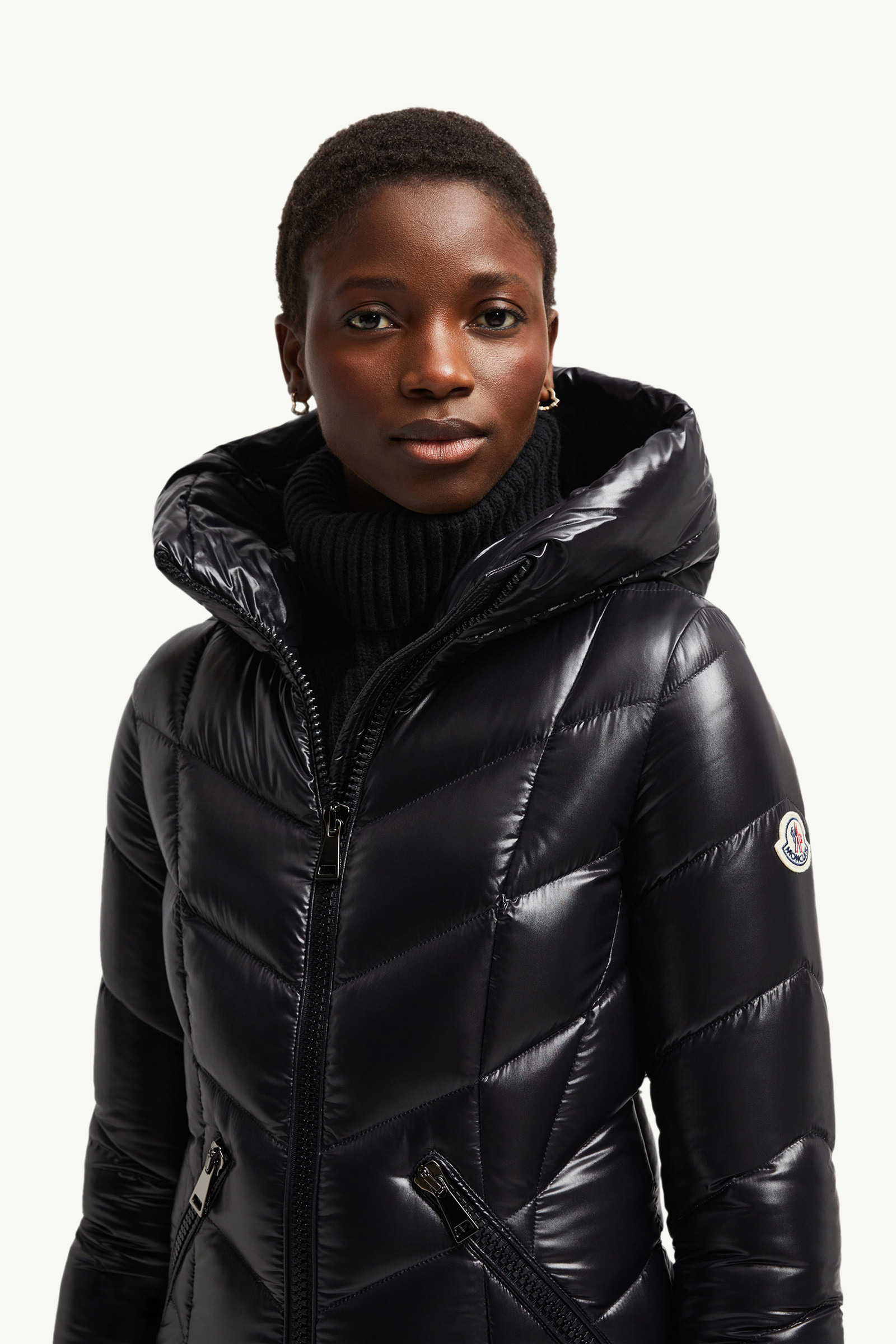 Marus Hooded Geometric-Quilted Long Down Jacket - 4