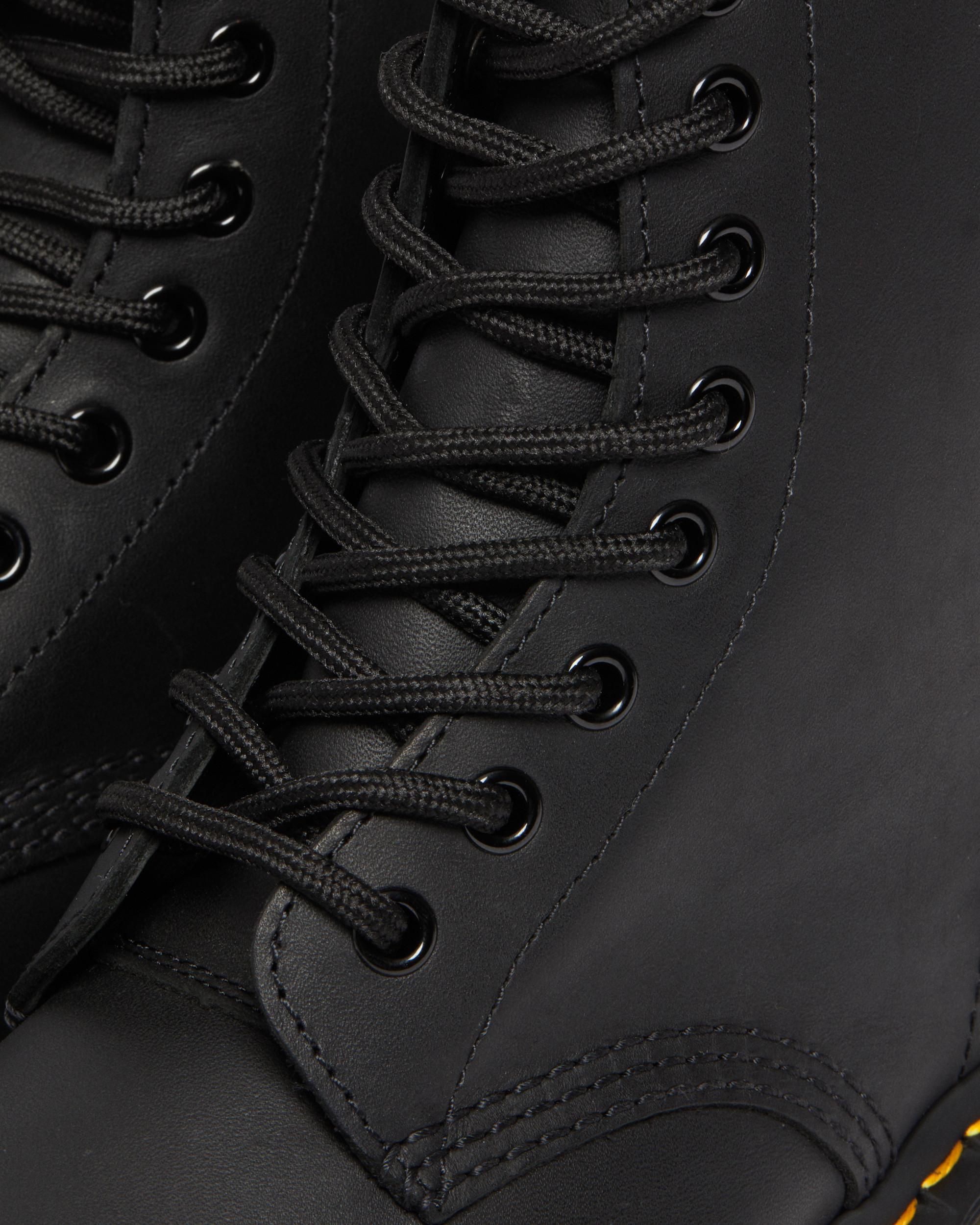 1460 Greasy Leather Lace Up Boots - 4