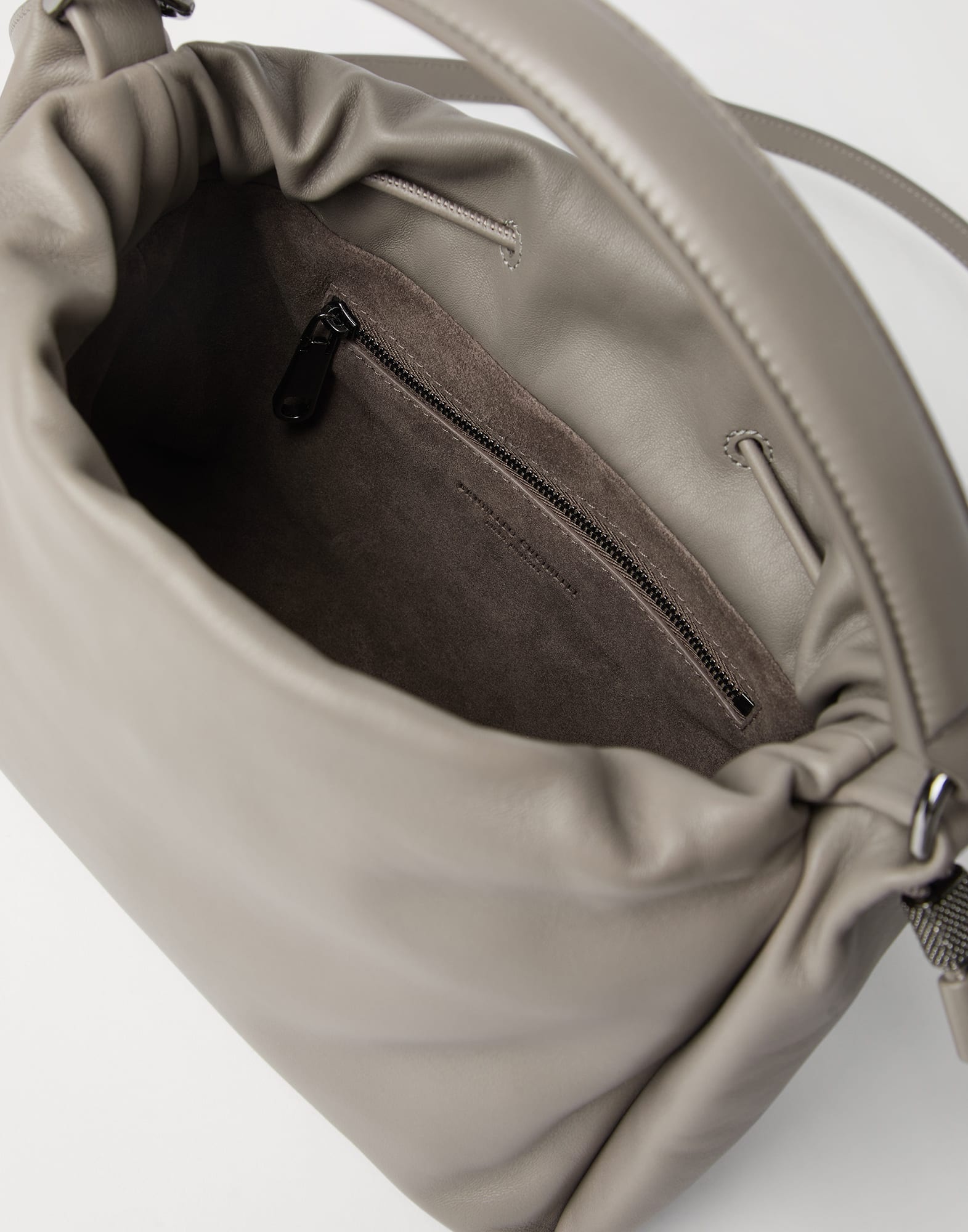 Mellow small bucket bag in soft leather with monili - 5