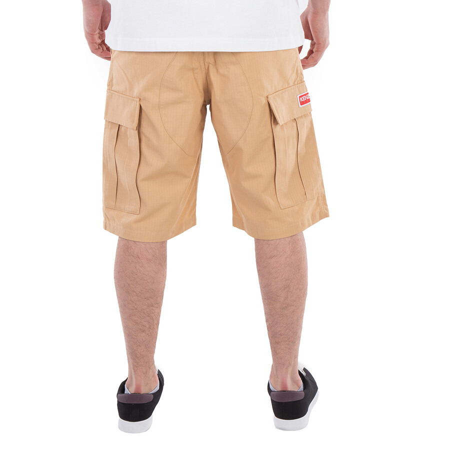 Kenzo Logo-Patch Cargo Shorts - 4
