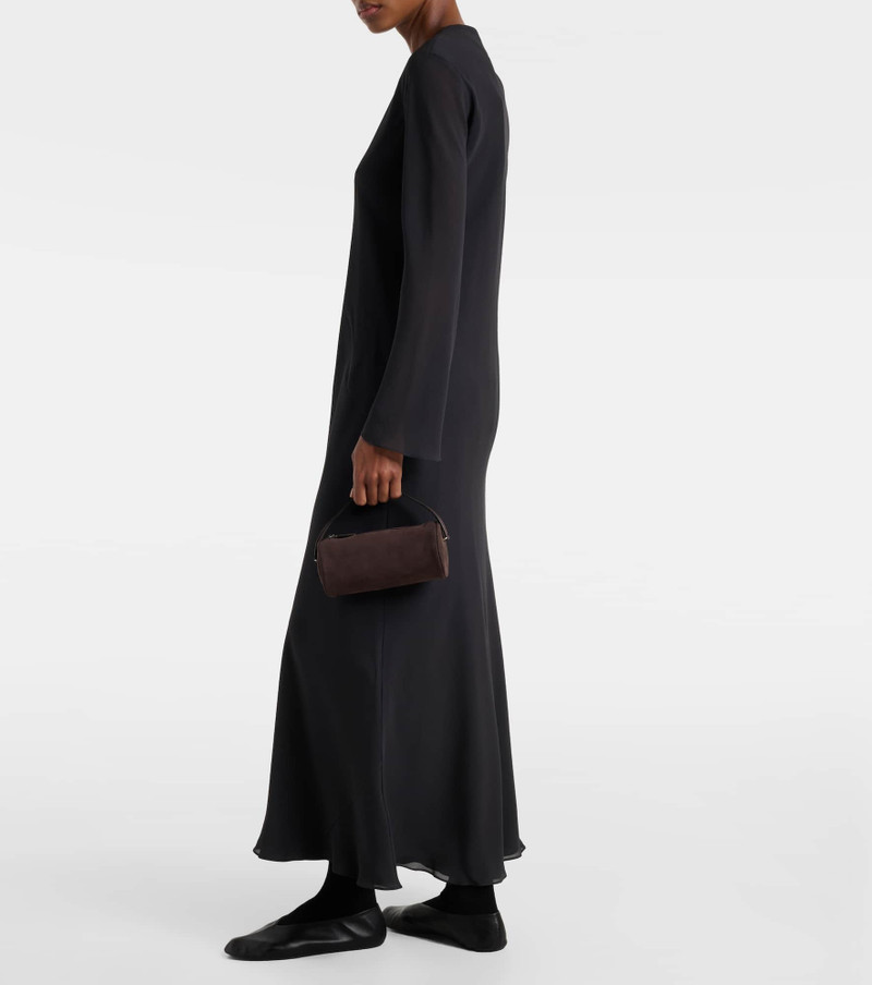 The Row Round 90s suede tote bag outlook