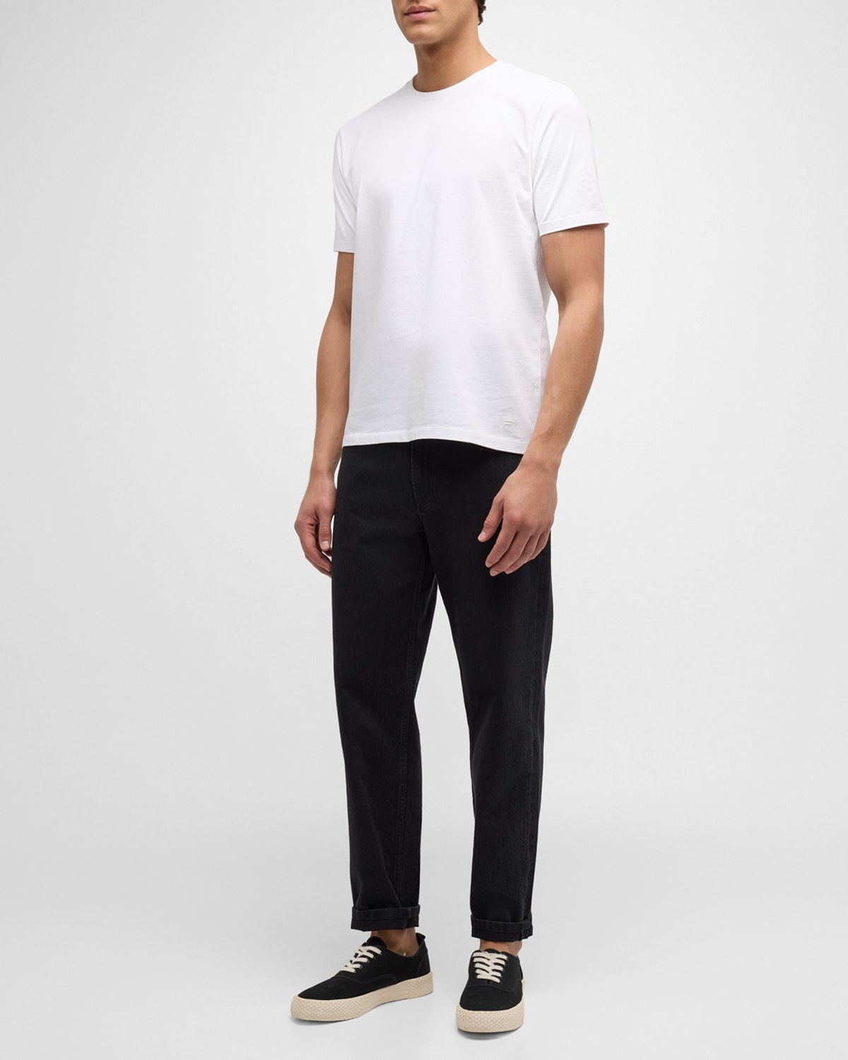 Men's Heavyweight Cotton Crewneck Classic Fit T-Shirt - 2