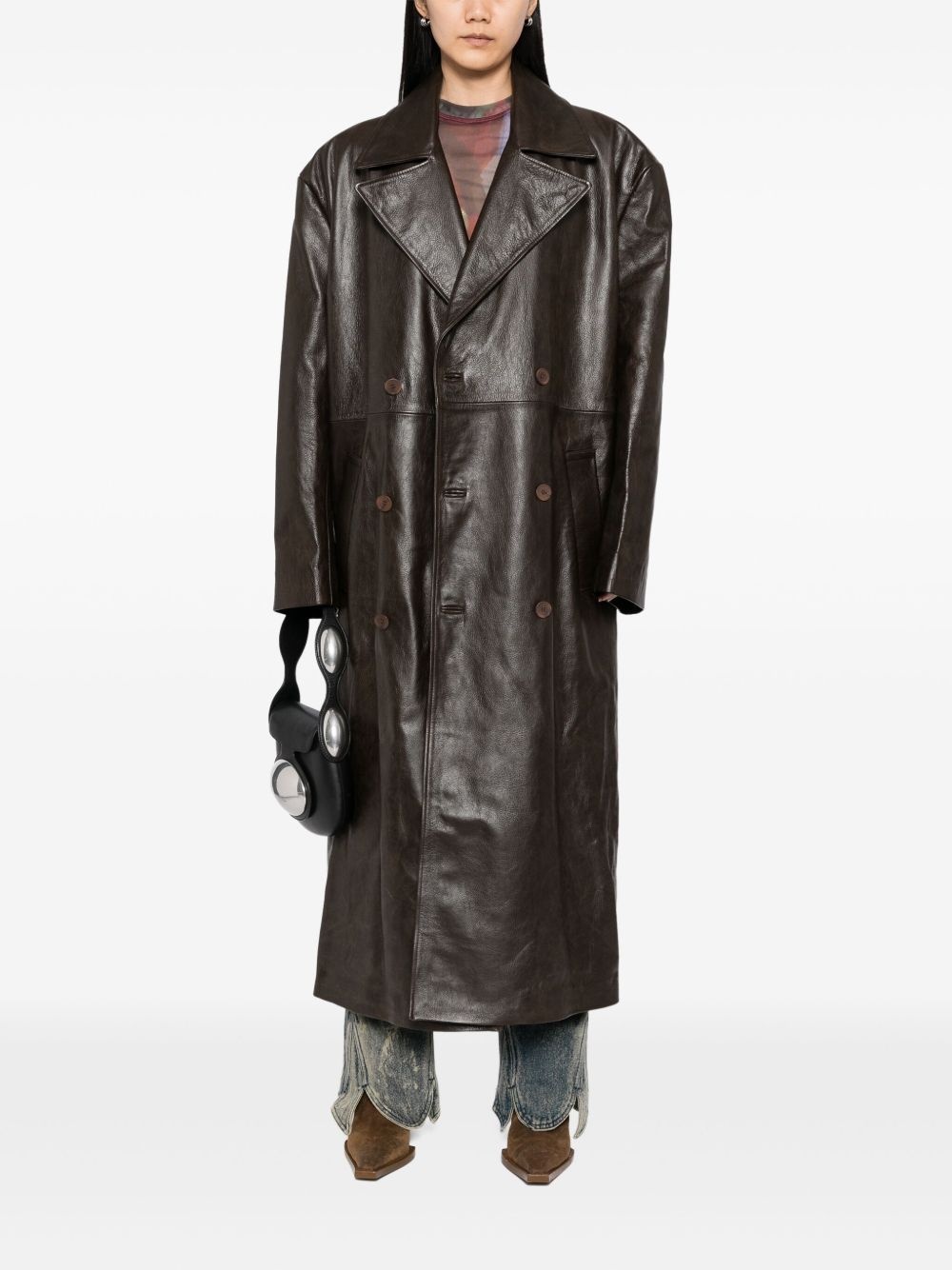 All Alone leather coat - 3