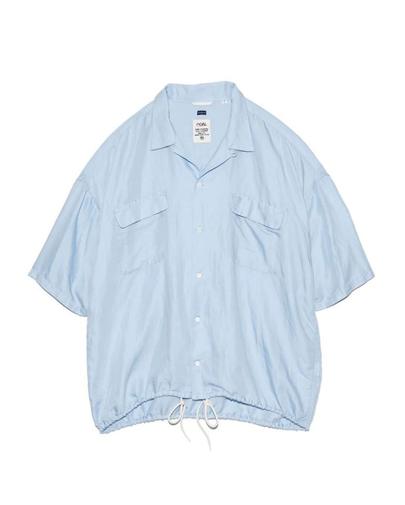 Open Collar Cupra Short Sleeve Shirt - 1