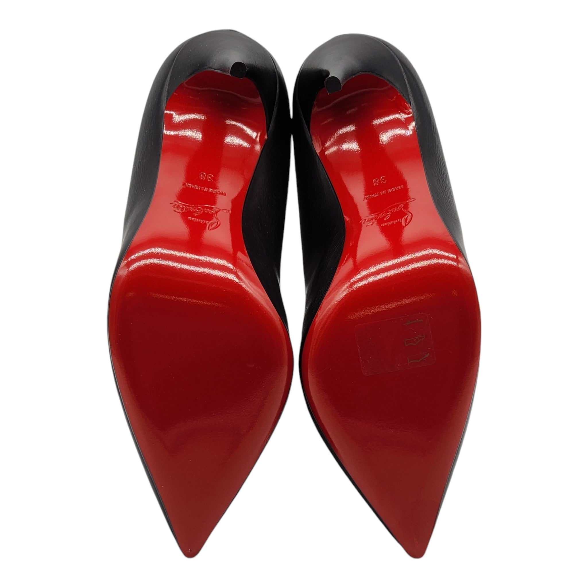 Christian Louboutin Ishtar 100mm Stiletto Boots - Leather - Black - 12