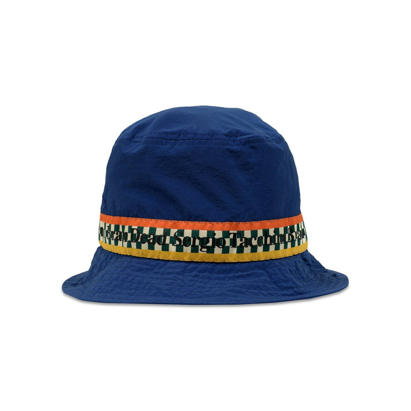 BRAIN DEAD Brain Dead x Sergio Tacchini Bucket Hat 'BD Navy' outlook